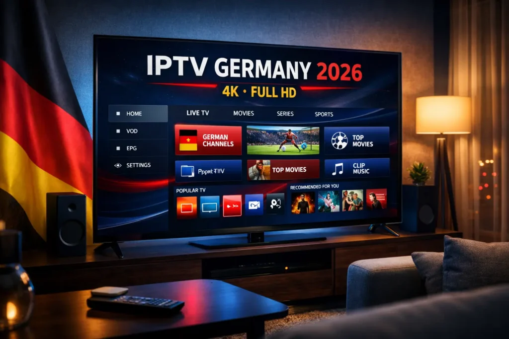 IPTV Germany kaufen – IPTV German 4K Streaming für Deutschland 2026